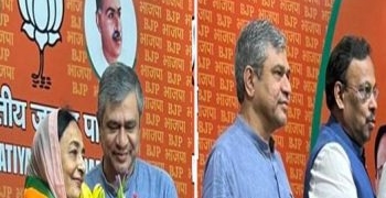 Tajinder Bittu, two-time Cong MP Santokh Chaudhary’s widow Karamjit Kaur join BJP
