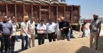 Deputy Commissioner Conducts Surprise Visit to Fazilka Grain Market, Ensures Smooth Procurement Process