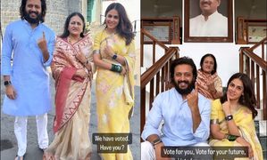 Riteish, Genelia cast their votes in Latur, urge people to ‘vote for your future’