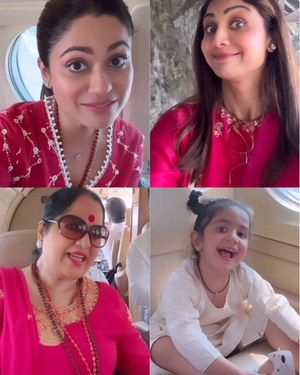 Shilpa, Shamita enjoy ‘family time’ as they visit Vaishno Devi; drop videos from helicopter