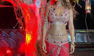 Nia Sharma explains how she put together her handmade red outfit for ‘Suhagan Chudail’