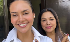 Esha Gupta casts her vote, urges the rest of Delhi to ‘come on’