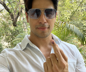 Sidharth Malhotra asks Delhi to go out and vote after flying in from Mumbai to do just that
