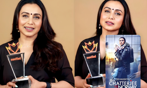 Rani Mukerji feted with Movified Best Actor Award for ‘Mrs Chatterjee Vs Norway’