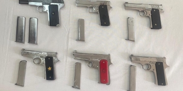 PUNJAB POLICE BUSTS INTER-STATE WEAPON SMUGGLING RACKET; TWO HELD WITH SIX PISTOLS