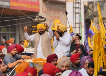 Mann on a mission in Bathinda – addressed the issues of the people, recounted his works of two years, took Badals to task again!