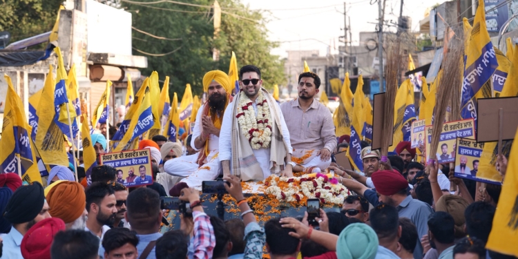 MP Raghav Chadha campaigned for Sri Anandpur Sahib candidate Malvinder Singh Kang, appealed to the people to send Kang to Parliament
