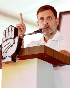 Rahul Gandhi leads with decisive margin from Raebareli, Sharma leads in Amethi