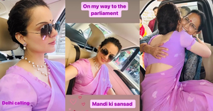 Mandi’s new MP Kangana Ranaut is on her way to Parliament