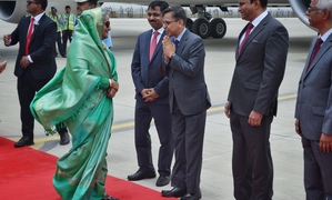 Bangladesh PM Sheikh Hasina arrives for PM Modi’s swearing-in ceremony