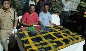 Drugs valued at Rs 25 cr seized in Tripura; 2 held