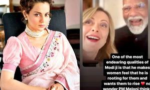 Kangana shares video of PM Modi with Giorgia Meloni; hails his support for women
