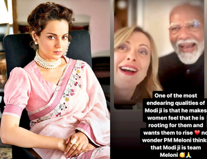 Kangana shares video of PM Modi with Giorgia Meloni; hails his support for women