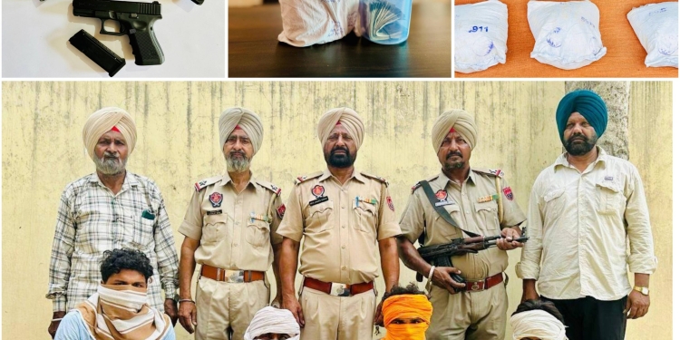 DAY AFTER, PUNJAB POLICE BUSTS TWO MORE PAK-BACKED DRUG CARTELS; SIX HELD WITH 8KG HEROIN, 3 PISTOLS