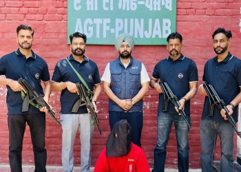 PUNJAB POLICE’S AGTF ARRESTS OPERATIVE OF JAILED GANGSTER DEEPAK TINU; PISTOL RECOVERED