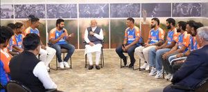 ‘It was Chahal & Kuldeep’s idea’: Rohit on unique walk at podium to receive trophy