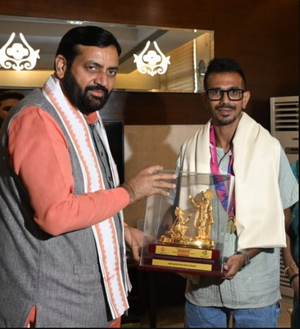Cricketer Yuzvendra Chahal meets Haryana CM