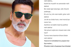 ENTERTAINMENT NEWS: Akshay Kumar turns ‘shayar’ on a leisure day, reflects on struggles of life