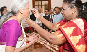 BREAKING NEWS: President Murmu’s customary ‘dahi-cheeni for FM Nirmala Sitharaman