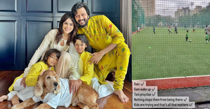 ENTERTAINMENT NEWS: Genelia Deshmukh shares video of kids practicing football in rain: ‘Nothing stops them’