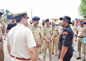 PUNJAB POLICE ENHANCES LEVEL OF SECURITY IN PATHANKOT AND BORDER AREAS IN VIEW OF AMARNATH YATRA AND RECENT INFILTRATION BID