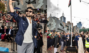 ENTERTAINMENT NEWS: Ram Charan hoists Indian Tricolour at Melbourne during IFFM 2024