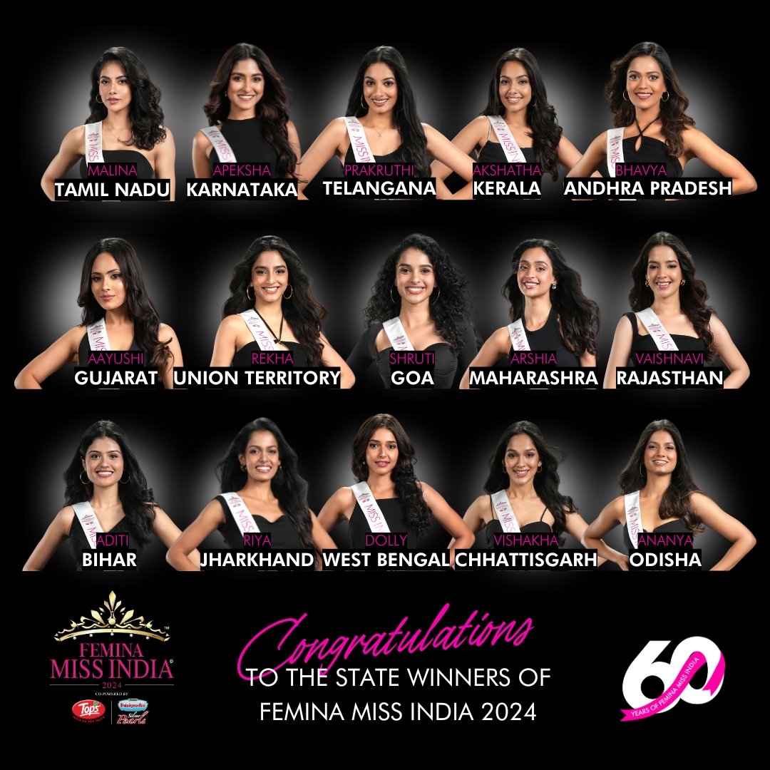 Latest News: Femina Miss India 2024 Announces its State Winners