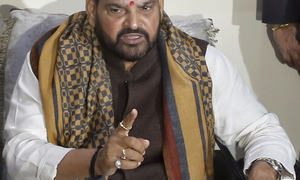 Brij Bhushan accuses Cong of conspiracy, Vinesh of cheating