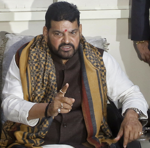 Brij Bhushan accuses Cong of conspiracy, Vinesh of cheating