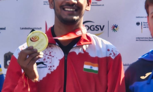 World Deaf Shooting C’ship: Shourya Saini sets record to win gold in 50m Rifle 3 Positions