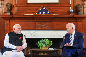 PM Modi gifts antique silver hand-engraved train model to Biden