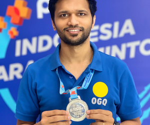 Sukant Kadam wins silver at Indonesia Para-Badminton International 2024