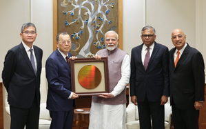 PM Modi meets Tata Sons, Taiwan’s PSMC leaders as they build Rs 91,000 cr chip facility in India