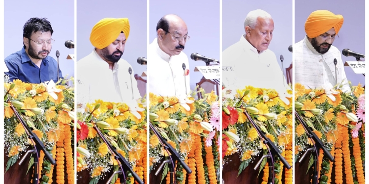 FIVE NEWLY INDUCTED PUNJAB MINISTERS SWORN-IN