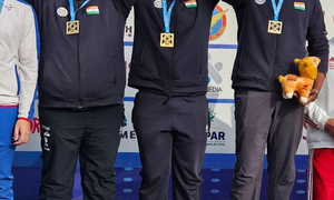 India win 25m rapid-fire pistol team event to clinch 11th gold at Lima Junior Worlds
