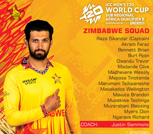 Zimbabwe name two uncapped players in squad for Men’s T20 WC regional qualifier