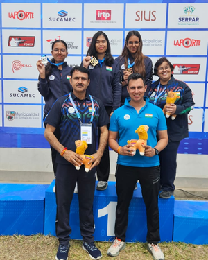 Divanshi wins second gold as India sweep women’s 25m standard pistol at Lima Junior Worlds