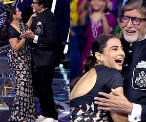 Vidya Balan sets KBC stage on fire with BIG B!
