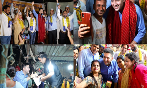 Delhi: AAP MP Raghav Chadha holds padyatra in Chhatarpur; interacts with people, clicks selfies