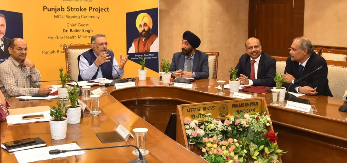 WORLD STROKE DAY- PUNJAB BECOMES THE FIRST STATE In THE COUNTRY TO PROVIDE FREE MECHANICAL THROMBECTOMY TO STROKE PATIENTS