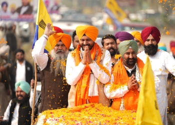 Second Day of the Shukrana Yatra: AAP Punjab Working President Sherry Kalsi Leads the Yatra from Amritsar to Batala