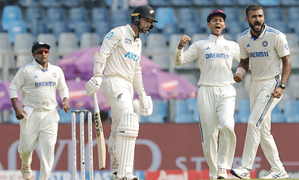 3rd Test: New Zealand reach 26/1 at tea after bowling out India for 263