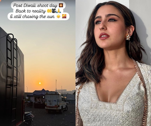 Sara Ali Khan is ‘back to reality’ with ‘post Diwali shoot day’