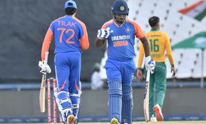 4th T20I: Blistering tons by Samson, Varma take India to record 283/1 against South Africa