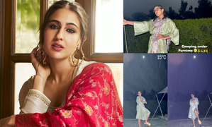 Sara Ali Khan shares a peek into her ‘camping under Purnima’