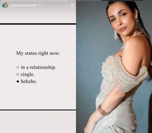Malaika Arora reveals her ‘relationship status right now’ in cryptic post