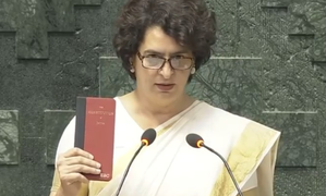 ‘I am very happy today’, Priyanka Gandhi takes oath as Lok Sabha MP