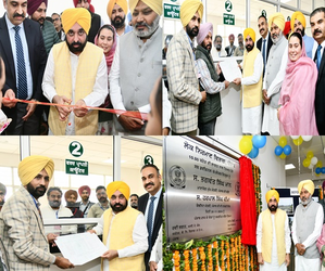 BHAGWANT MANN GOVERNMENT SETS NEW BENCHMARK IN PUBLIC DELIVERY, MULTI STOREY SUB DIVISIONAL COMPLEX DEDICATED TO PEOPLE IN 18 MONTHS