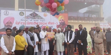 Cabinet Minister Harpal Singh Cheema inaugurates State level National Style Kabaddi competitions at Dirba
