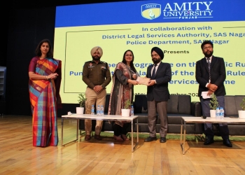 DLSA and District Police Organise Traffic and Free Legal Aid Awareness Program at Amity University